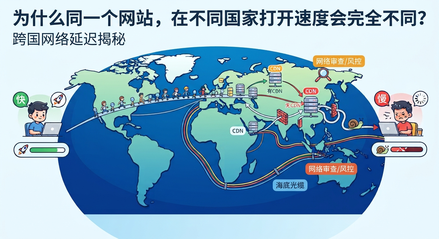 为什么有的网站跨国访问特别慢？深度起底跨国网页加载慢的四大雷区